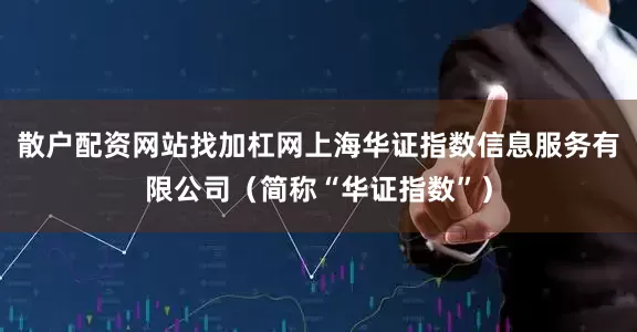 散户配资网站找加杠网上海华证指数信息服务有限公司（简称“华证指数”）